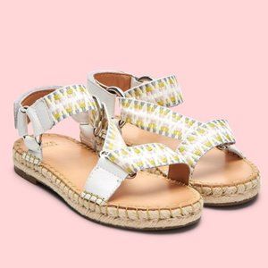 NEW Frye Kole Woven Leather Espadrilles Sandals 8